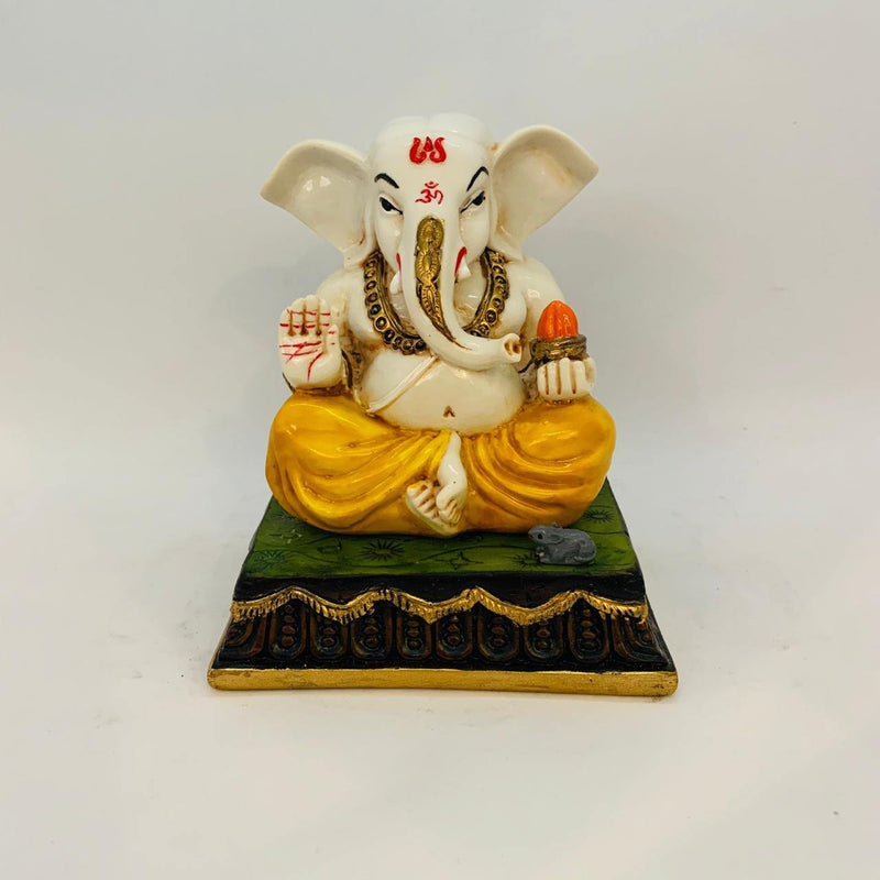 GANESHA IDOL WITH BASE | HEIGHT: 5 INCHES - Odyssey Online Store