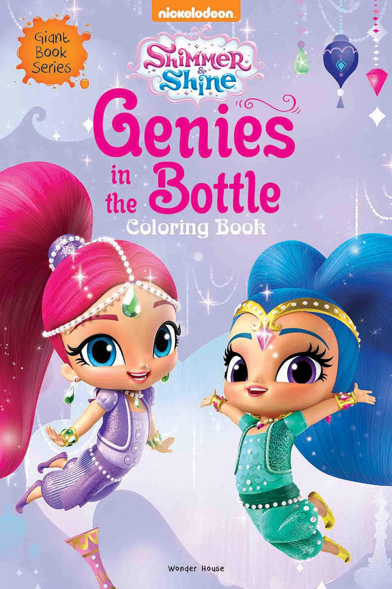 GENIE IN THE BOTTLE GIANT COLORING BOOK FOR KIDS SHIMMER AND SHINE