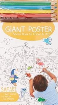 GIANT POSTER COLOURING BOOK SAFARI - Odyssey Online Store