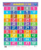 HAPPY WALL CHART NUMBERS 1 TO 50
