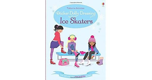 ICE SKATERS STICKER DOLLY DRESSING