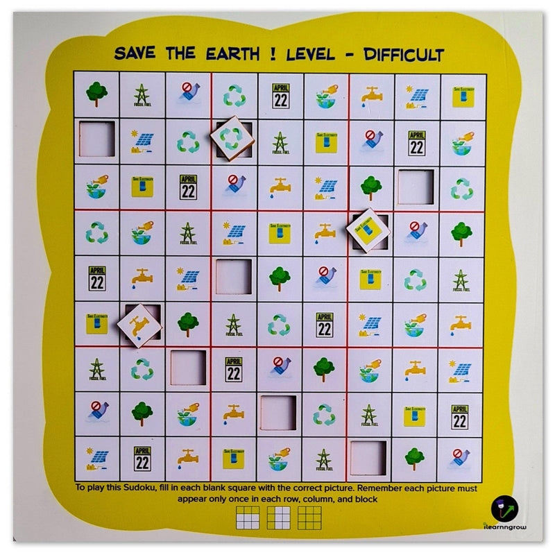 ILGSSTED SUDOKU SAVE THE EARTH DIFFICULT - Odyssey Online Store