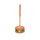 LC-301-TN CHEESE BURGER TAN LEATHER CHARM - Odyssey Online Store