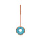 LC-302-TL DO NUT TEAL LEATHER CHARM - Odyssey Online Store