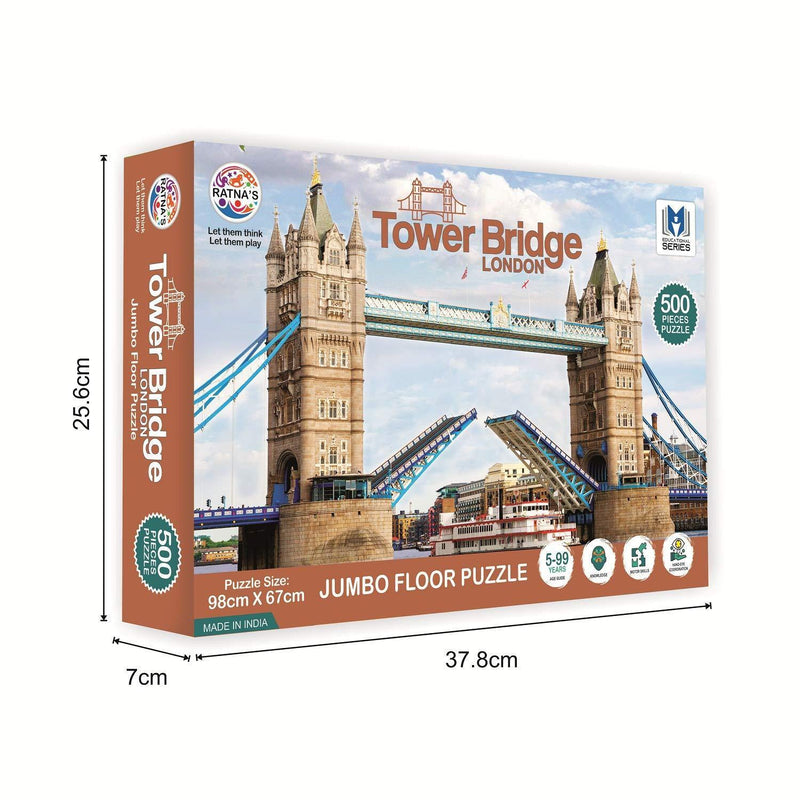 London Tower Bridge 500 Pieces Floor Jigsaw Puzzle (Size: 98 cm * 67 cm) - Odyssey Online Store