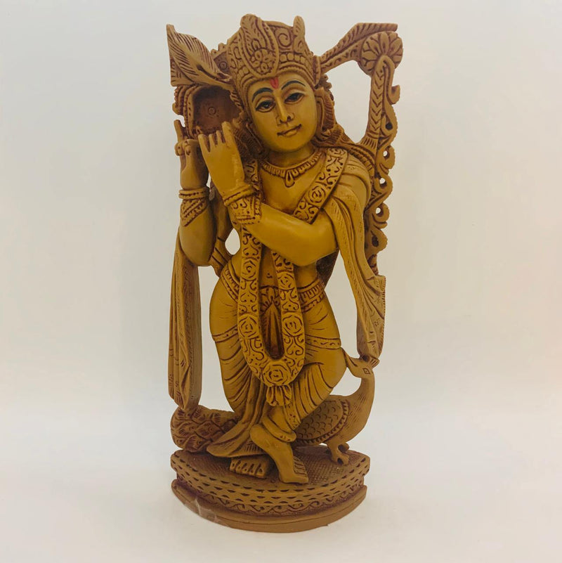 LORD KRISHNA | HEIGHT-8 INCHES COLOR-BROWN | D220 - Odyssey Online Store
