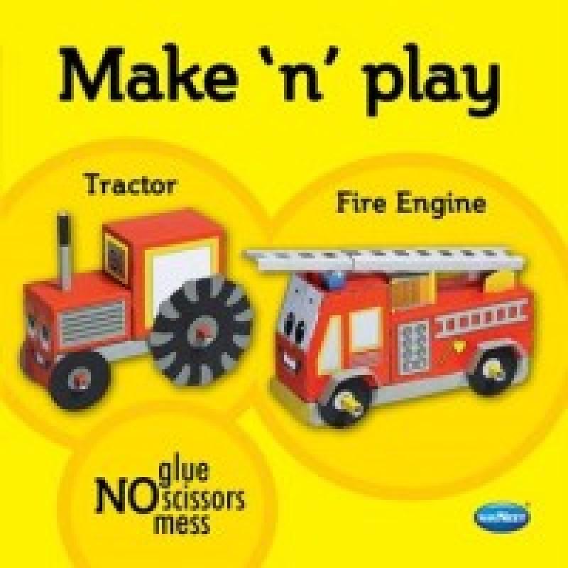 MAKE N PLAY TRACTOR AND FIRE ENGINE