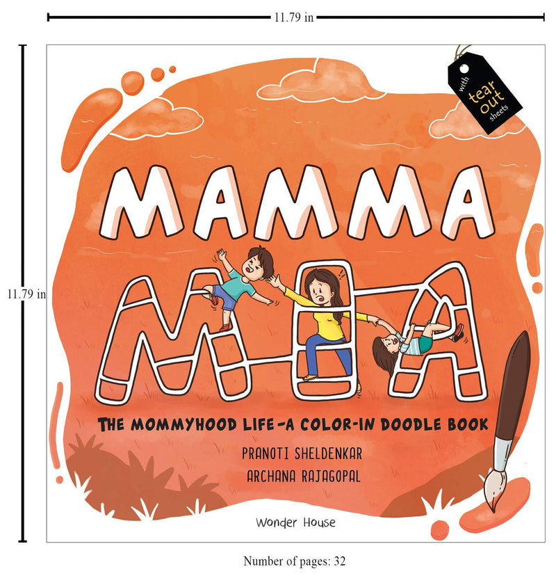 MAMMA MIA THE MOMMYHOOD LIFE A COLOR IN DOODLE BOOK