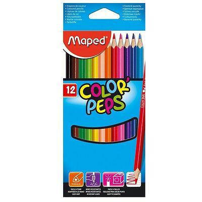 MAPED 183212 COLOR PEPS 12 SHADES COLOR PENCILS CARDBOARD BOX - Odyssey Online Store