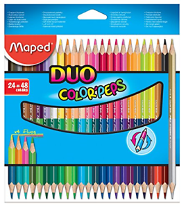 MAPED 829602 COLOUR PENCIL DUO 24 48 - Odyssey Online Store