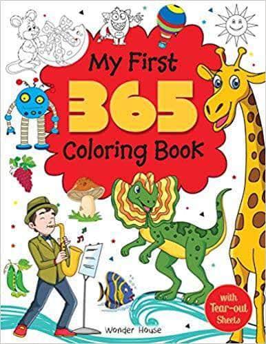 MY FIRST 365 JUMBO COLORING BOOK FOR KIDS WITH TEAR OUT SHEETS - Odyssey Online Store