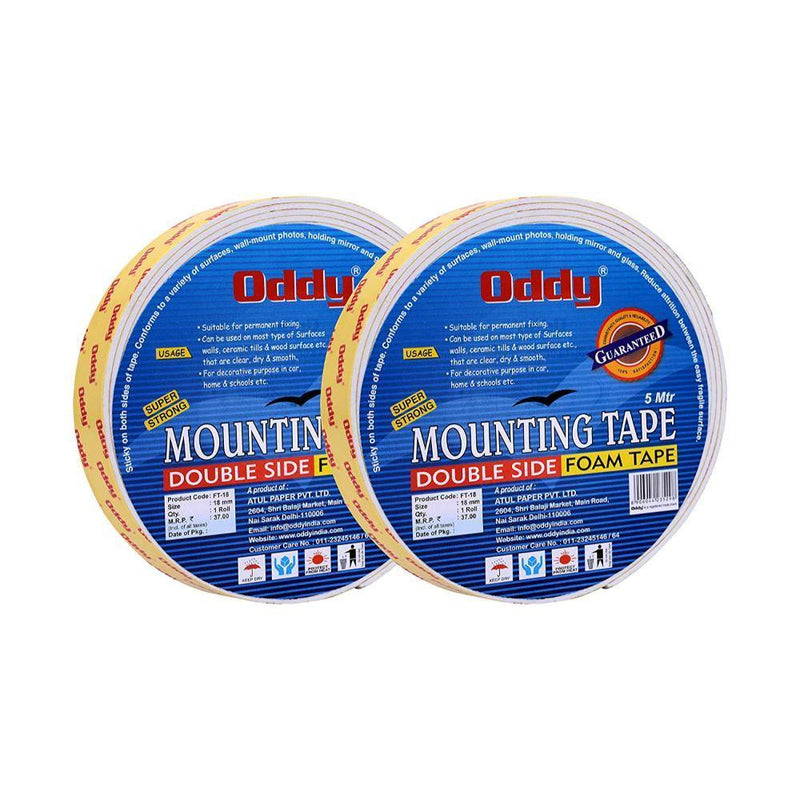 ODDY FT-18 MOUNTING TAPE DOUBLE SIDE FOAM TAPE 18MM AND 5MTRS - Odyssey Online Store
