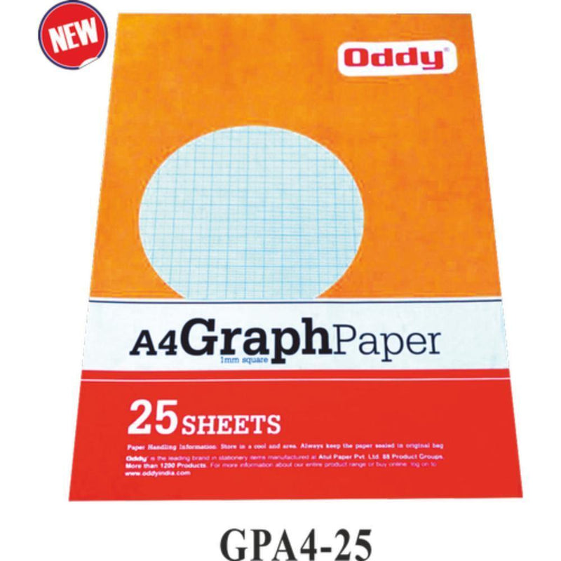ODDY GPA4-25 A4 GRAPH PAPER 25 SHEETS - Odyssey Online Store