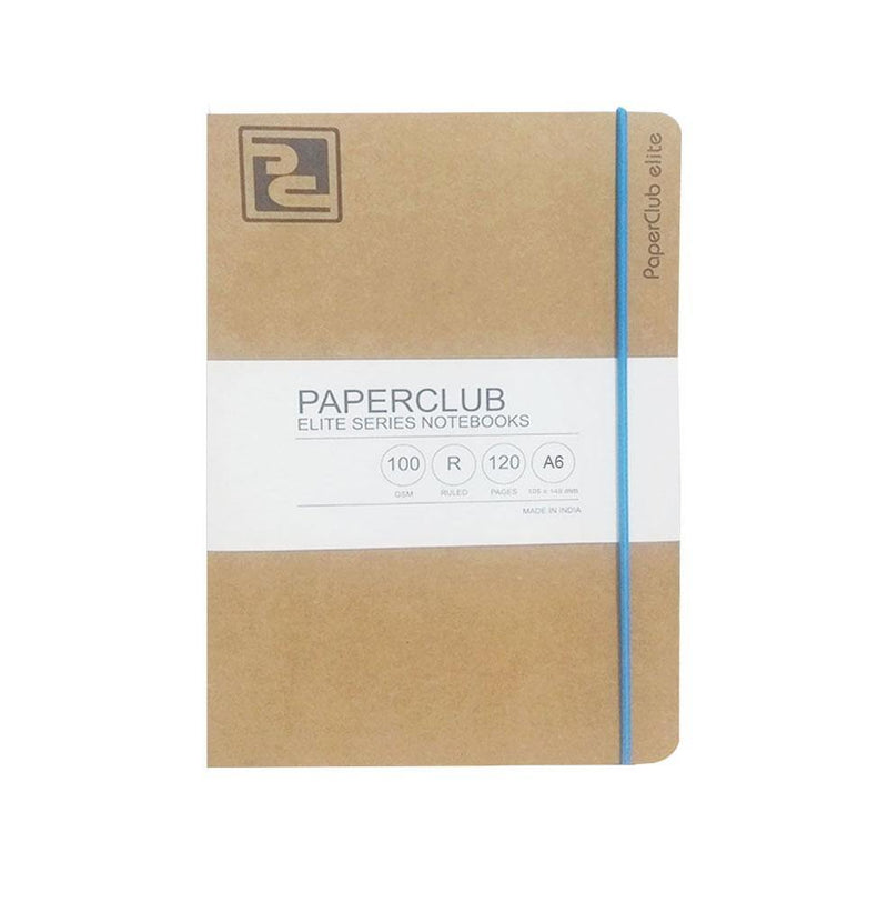 PAPERCLUB 53240 ECOFRIENDLY STITCHED SPINE WITH ELASTIC NOTEBOOK 80 PAGES RULED SIZE A6 105MMX148MM - Odyssey Online Store