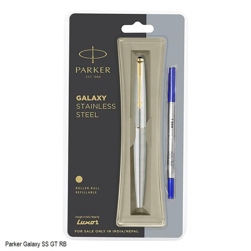 PARKER GALAXY STAINLESS STEEL GT ROLLER BALL PEN - Odyssey Online Store