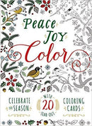 Peace. Joy. Color.: Celebrate the Season with 20 Tear-Out Coloring Cards (Adams Media)