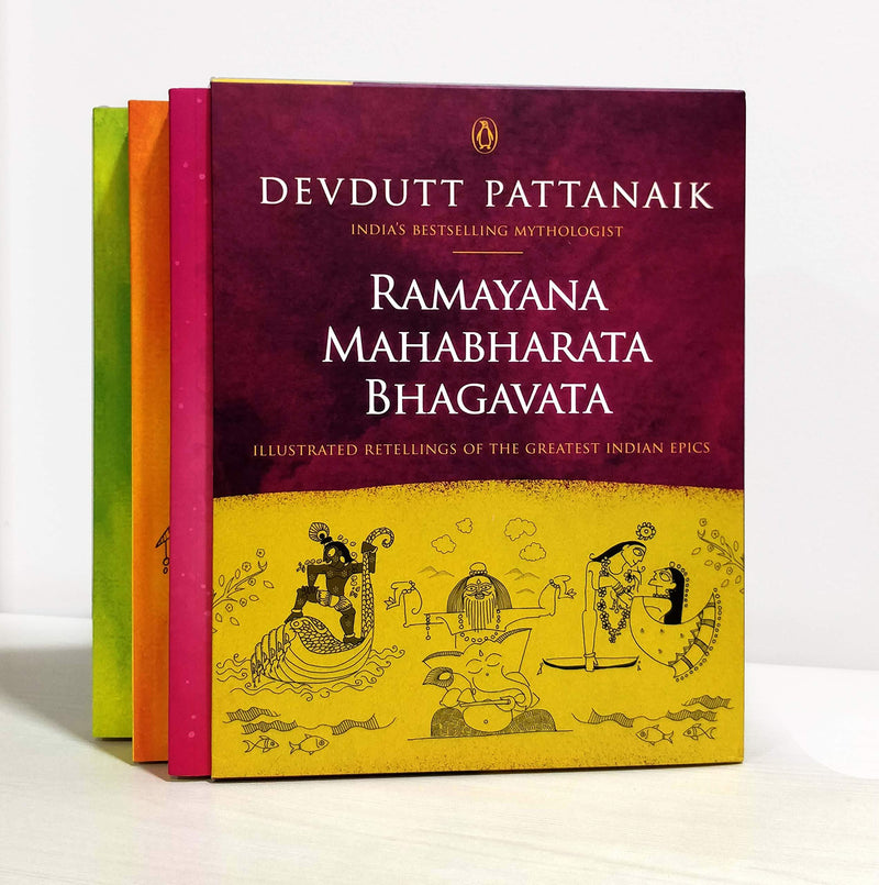 RAMAYANA MAHABHARATA BHAGAVATA 3 BOOKS OF BOX SET