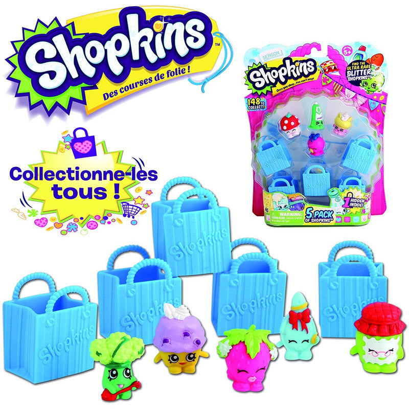 Shopkins Season 1, Multi Color (Pack of 5)