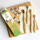 TERRA BAMBOO TOOTHBRUSH FAMILY PACK OF 4 (2 Kids, 2 Adults) - Odyssey Online Store