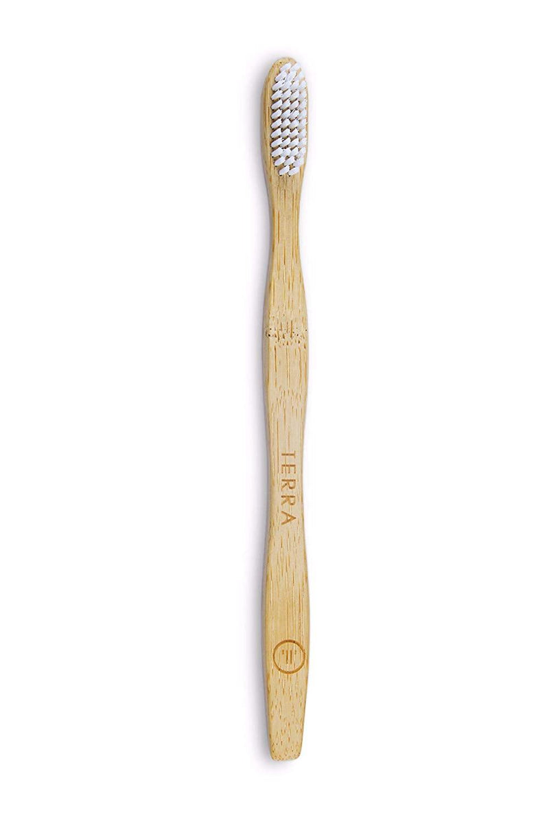 TERRA BAMBOO TOOTHBRUSH SOFT ADULT - WHITE - Odyssey Online Store