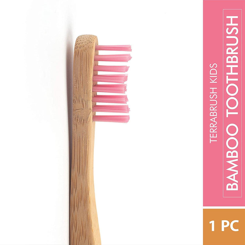 TERRA BAMBOO TOOTHBRUSH SOFT KIDS - PINK - Odyssey Online Store