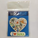 WFM- I LOV INDIA I LOVE INDIA WOODEN FRIDGE MAGNET - Odyssey Online Store