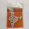 WFM- INDIA MAP INDIA MAP WOODEN FRIDGE MAGNET - Odyssey Online Store