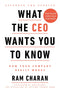 WHAT THE CEO WANTS YOU TO KNOW LEAD TITLE
